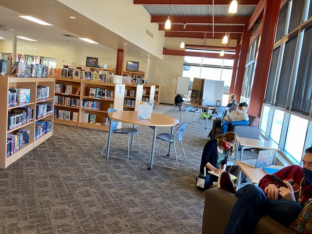 Students Study in PRHS Library