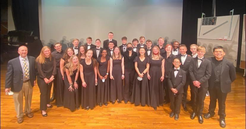 This picture depicts those accepted into the All-City Band, another selective group that has already performed in concert. Since All-State Band has not taken place, there are no current pictures of this group.