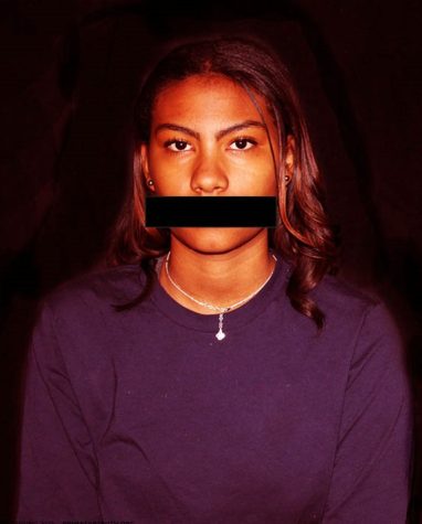 Amaya Taylor models as a censored journalist.